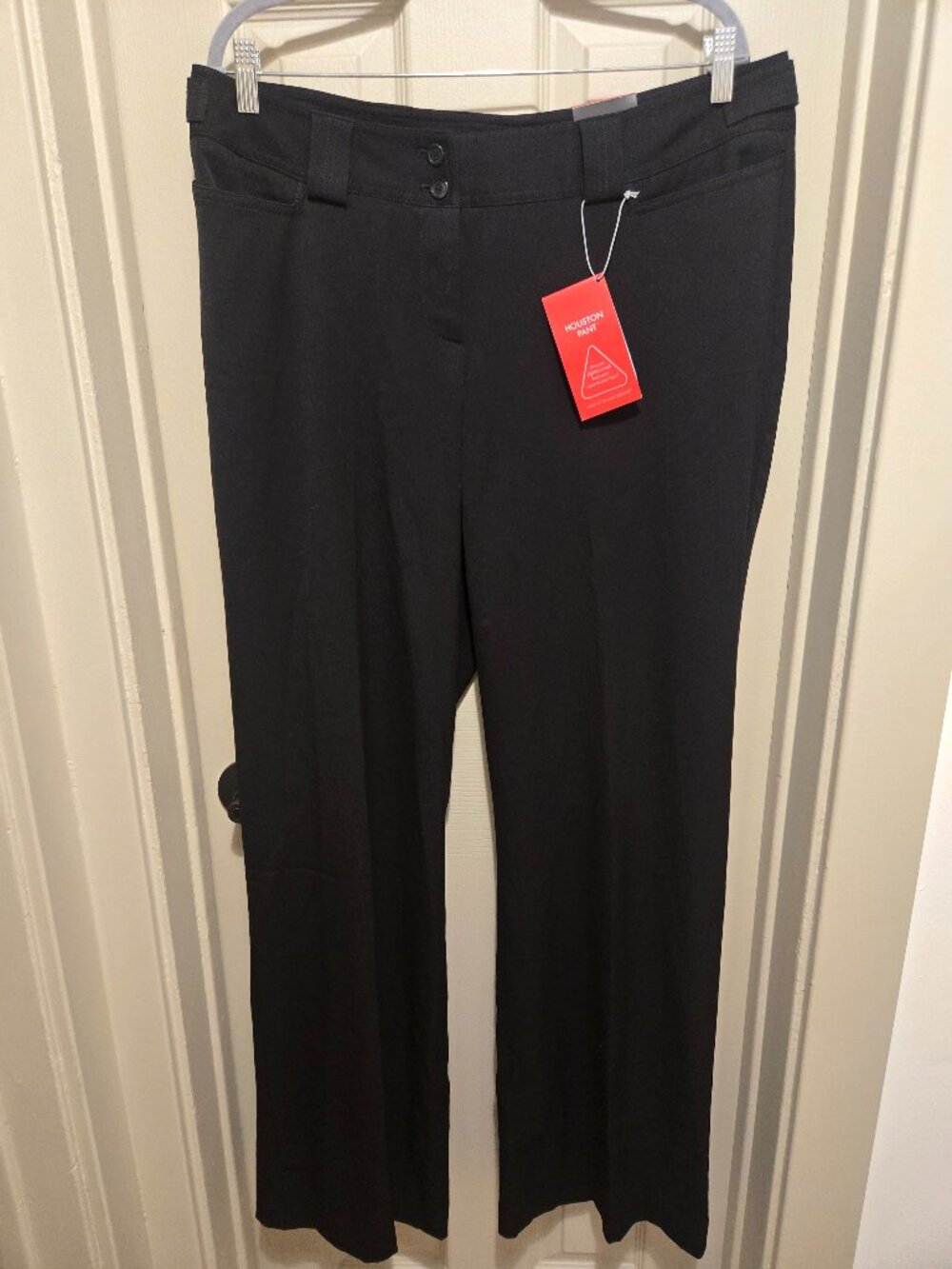 Lane Bryant Black Houston Right Fit (Red) Curve Waist To Hips Trousers sz 2Tall